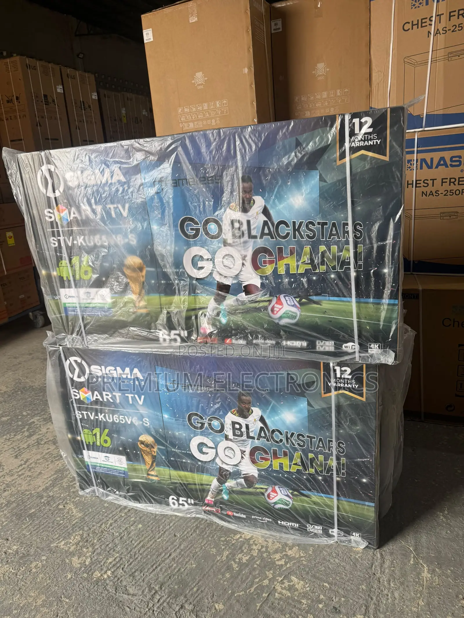 Sigma 65" Crystal Clear 2026 Model Smart Android 16 TV