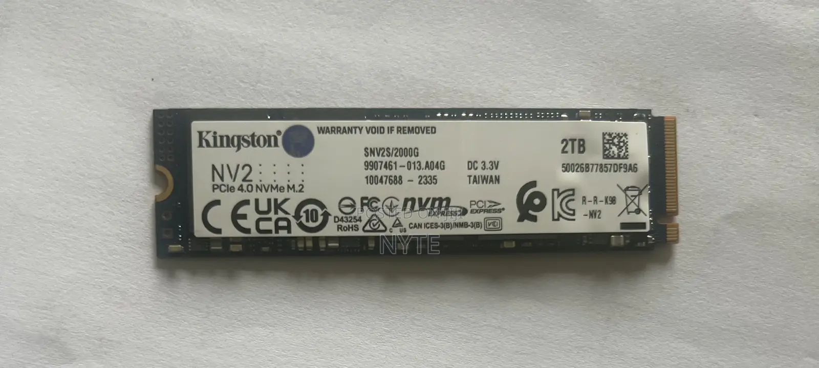 Kingston Nv2 2tb Nvme Pcie 4.0 M.2 SSD