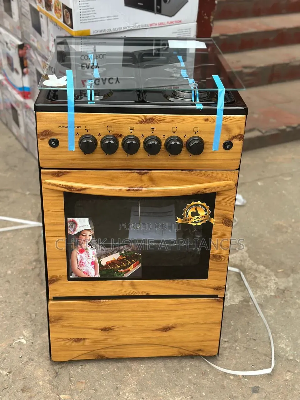 Volcano Wooden 50×50 Gas Cooker