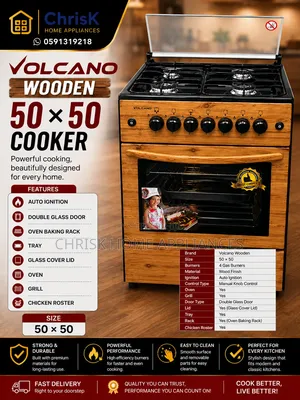 Volcano Wooden 50×50 Gas Cooker