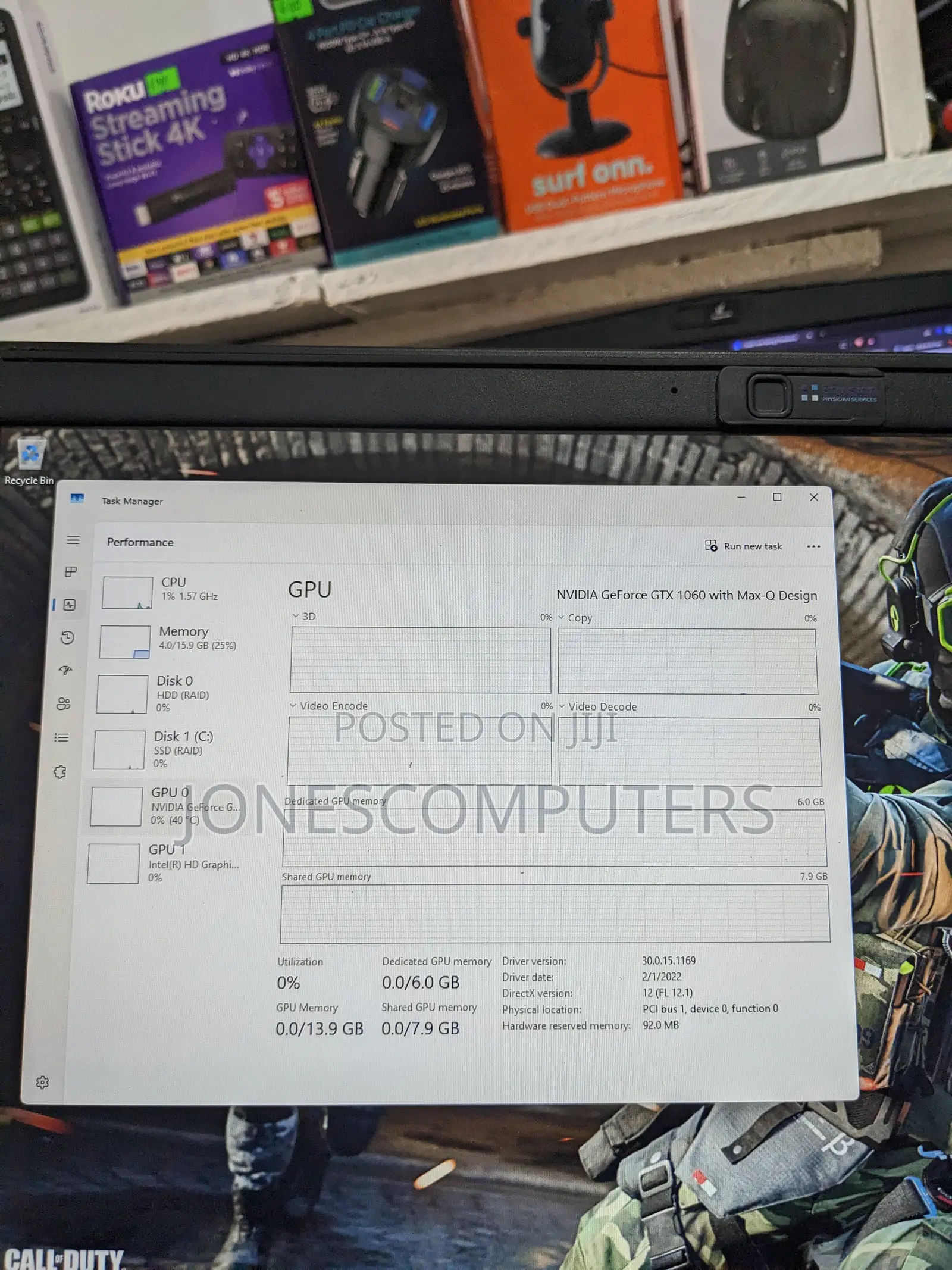 Laptop Dell Inspiron 15 7577 Gaming 16GB Intel Core i7 HDD+SSD 256GB