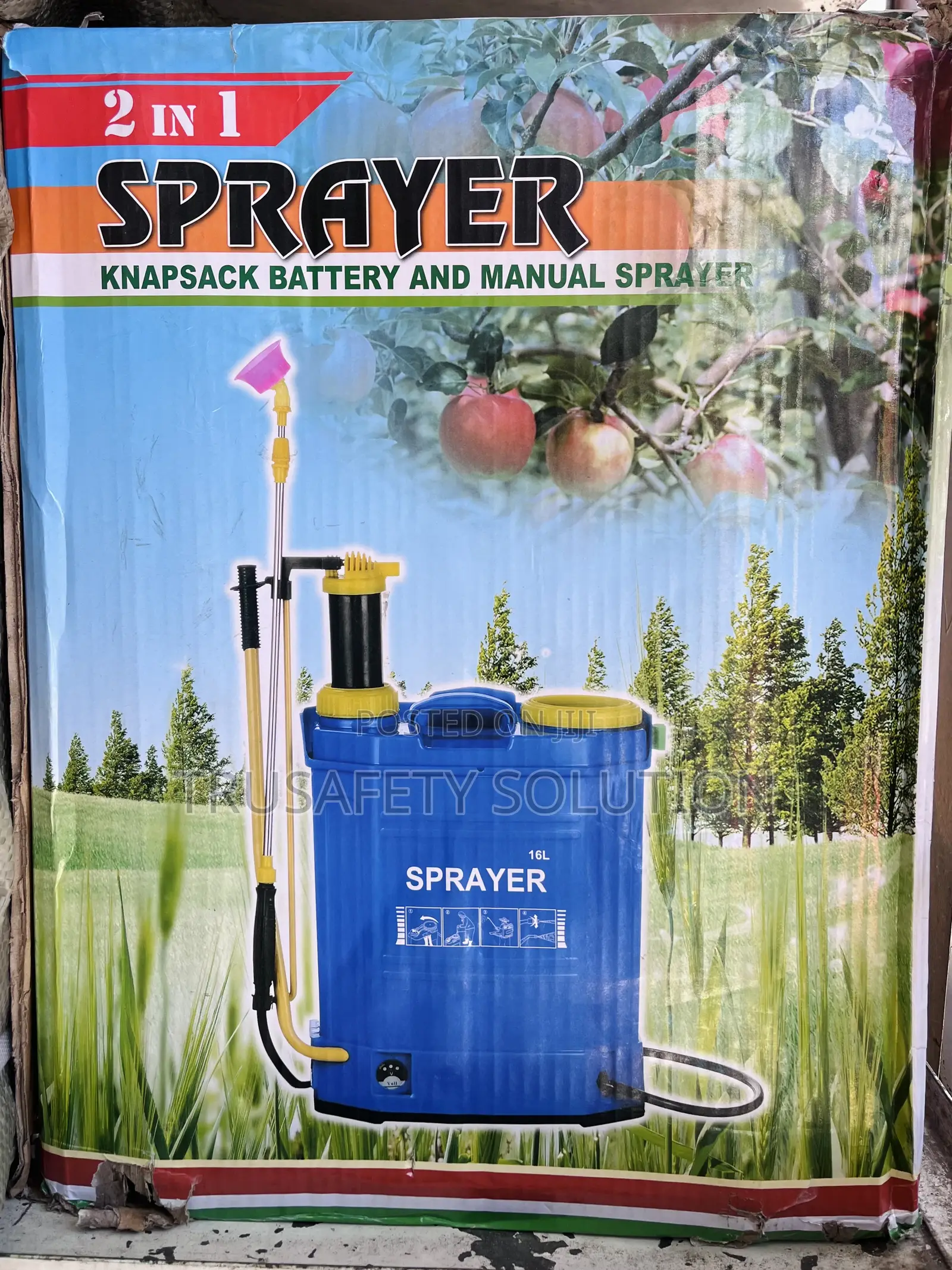 Knapsack Sprayer 2-in-1 (Knapsack Battery and Manual Sprayer) 16Ltrs