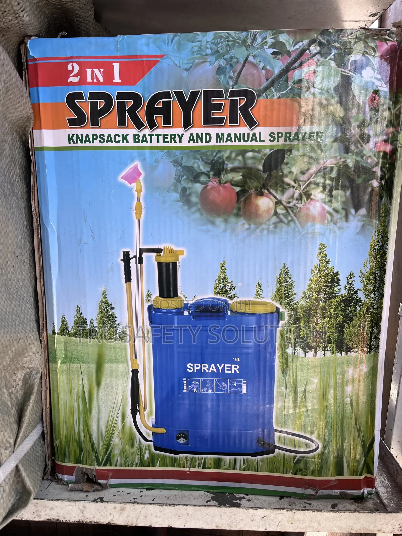 Knapsack Sprayer 2-in-1 (Knapsack Battery and Manual Sprayer) 16Ltrs