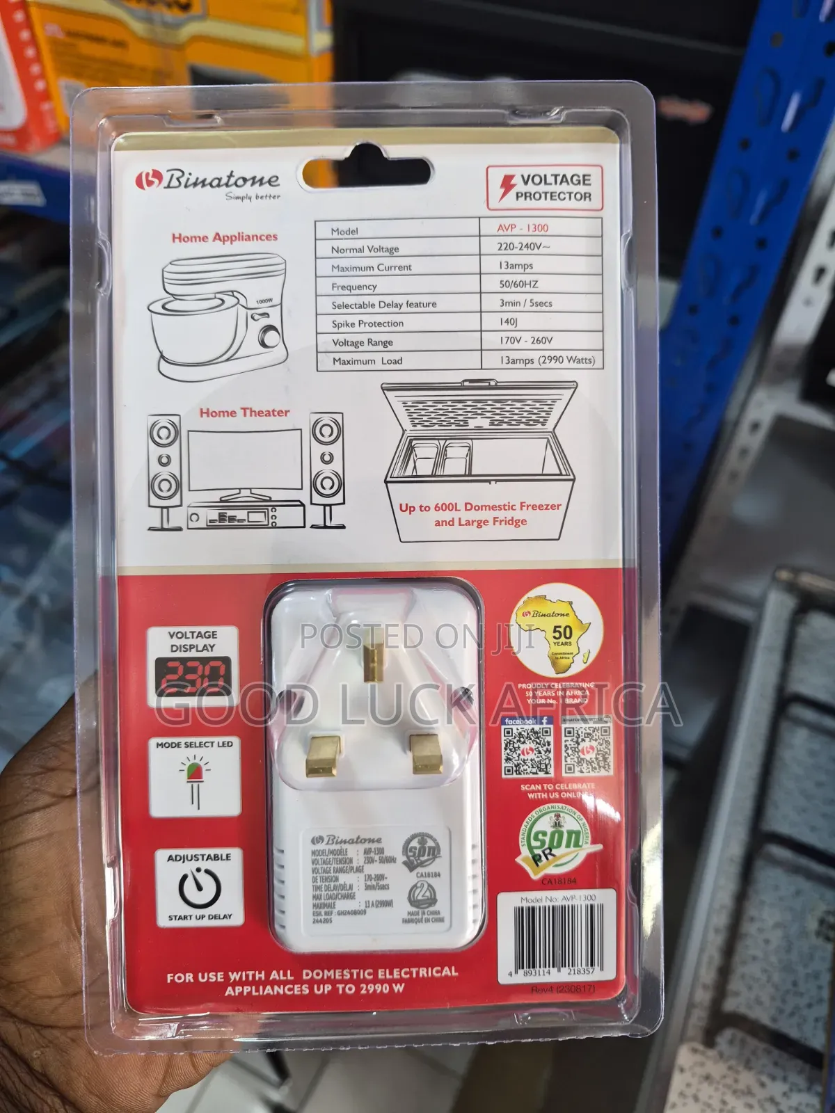 Binatone Automatic Voltage Protector AVP-1300