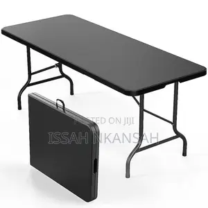 6FT Black Folding Table