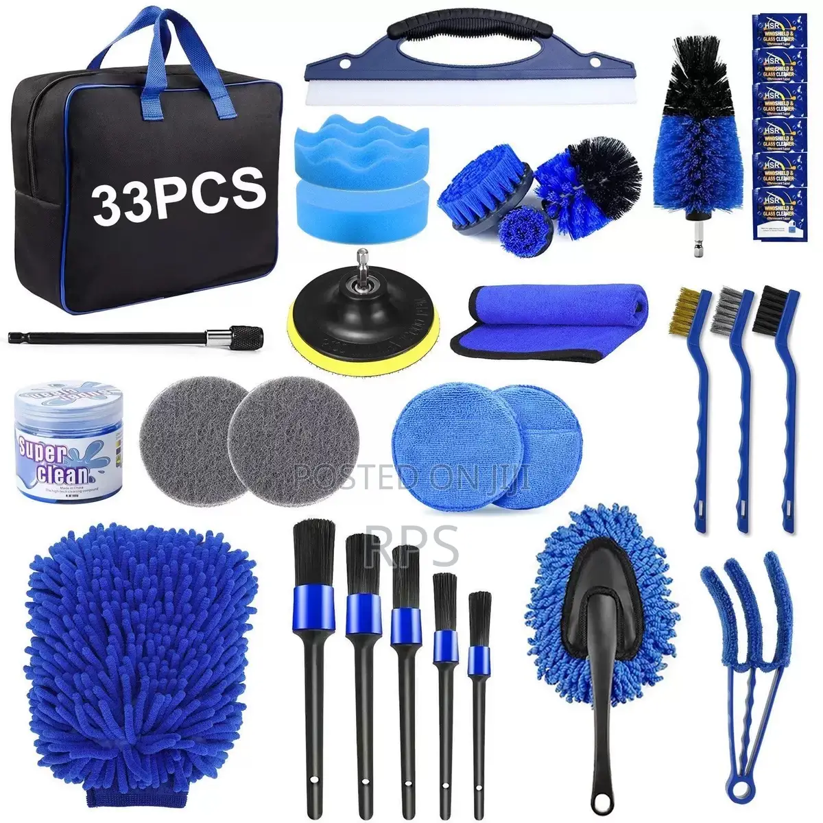 33pc Car Care Polishing Cleaning Set
