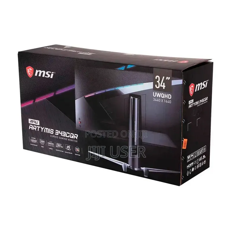 34inchs Msi Curved Ips 3440 X 1440 Pixels Monitor 165hz