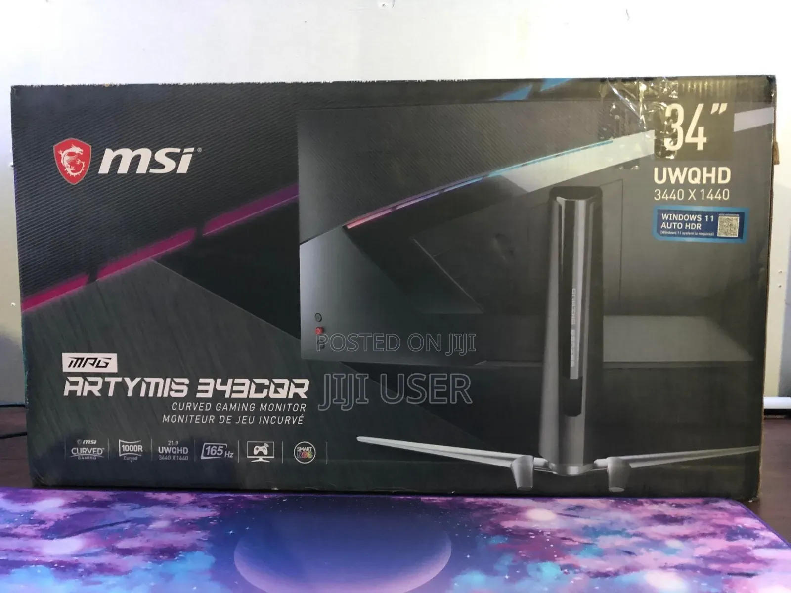 34inchs Msi Curved Ips 3440 X 1440 Pixels Monitor 165hz