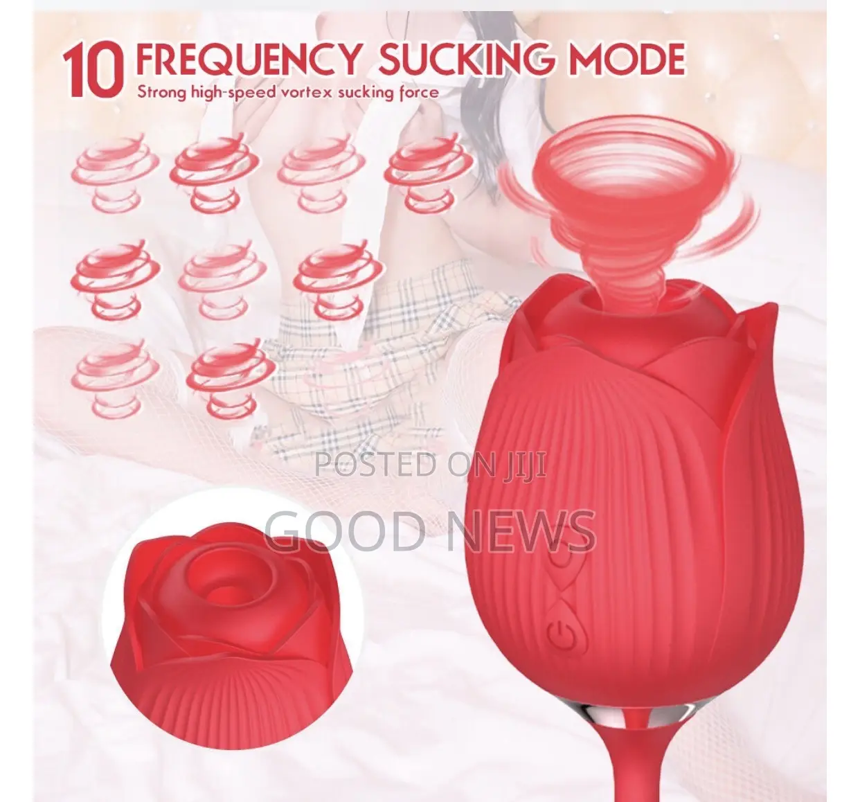 2-N1 Rose Vibrator Sex Toy