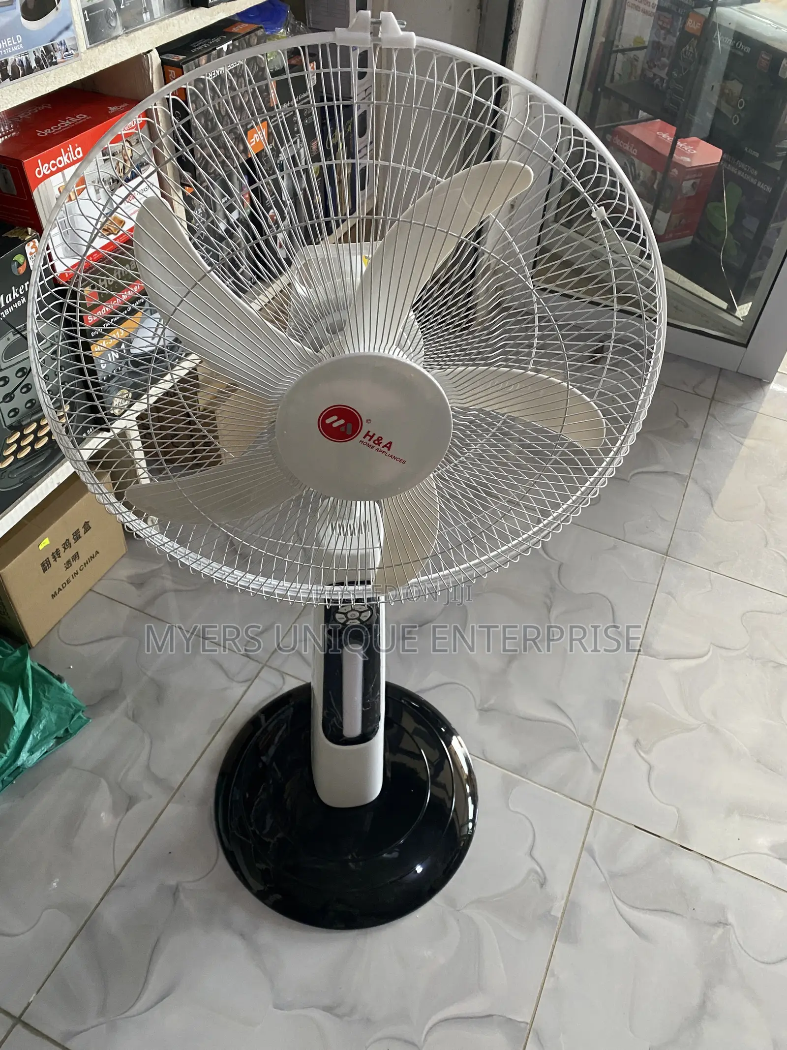 Brand New H a 18" Rechargeable Standing Fan