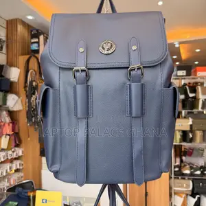 Sunsilk NavyBlue Leather Backpack