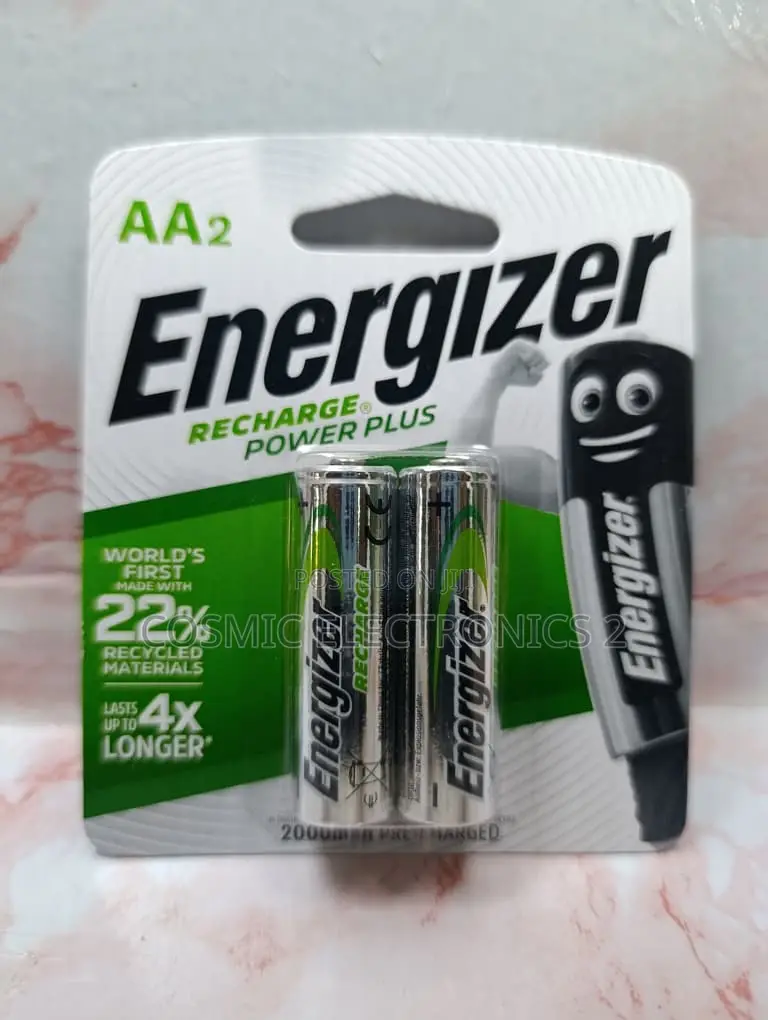 Energizer Rechargeable AA Batteries 2000mAh BP2 Pack