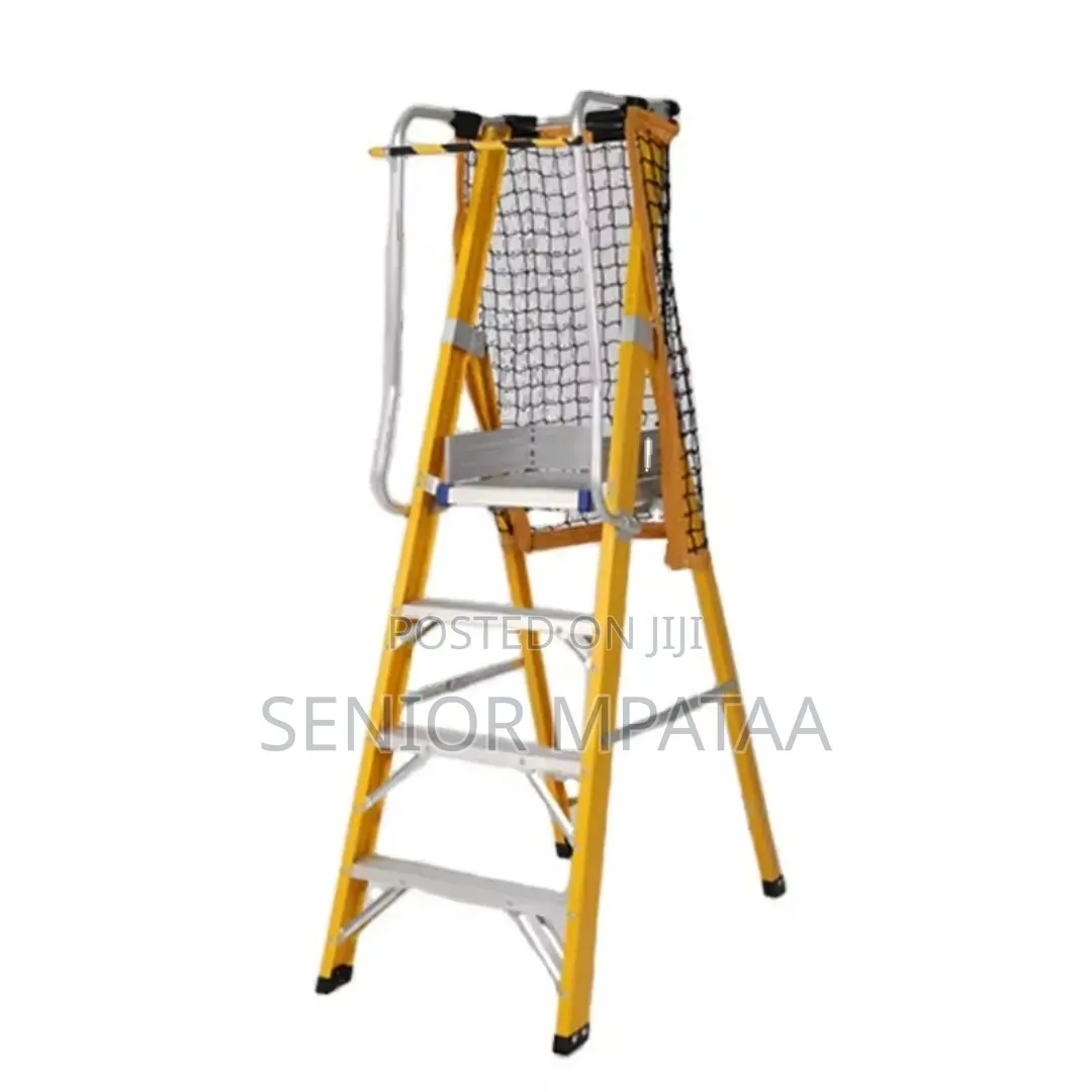 Fibreglass Platform Ladder With Safety Net