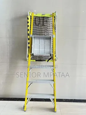 Fibreglass Platform Ladder With Safety Net