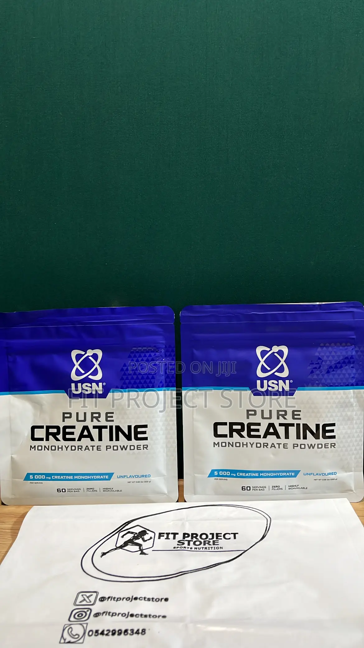 USN Pure Creatine Monohydrate (60 Servings)