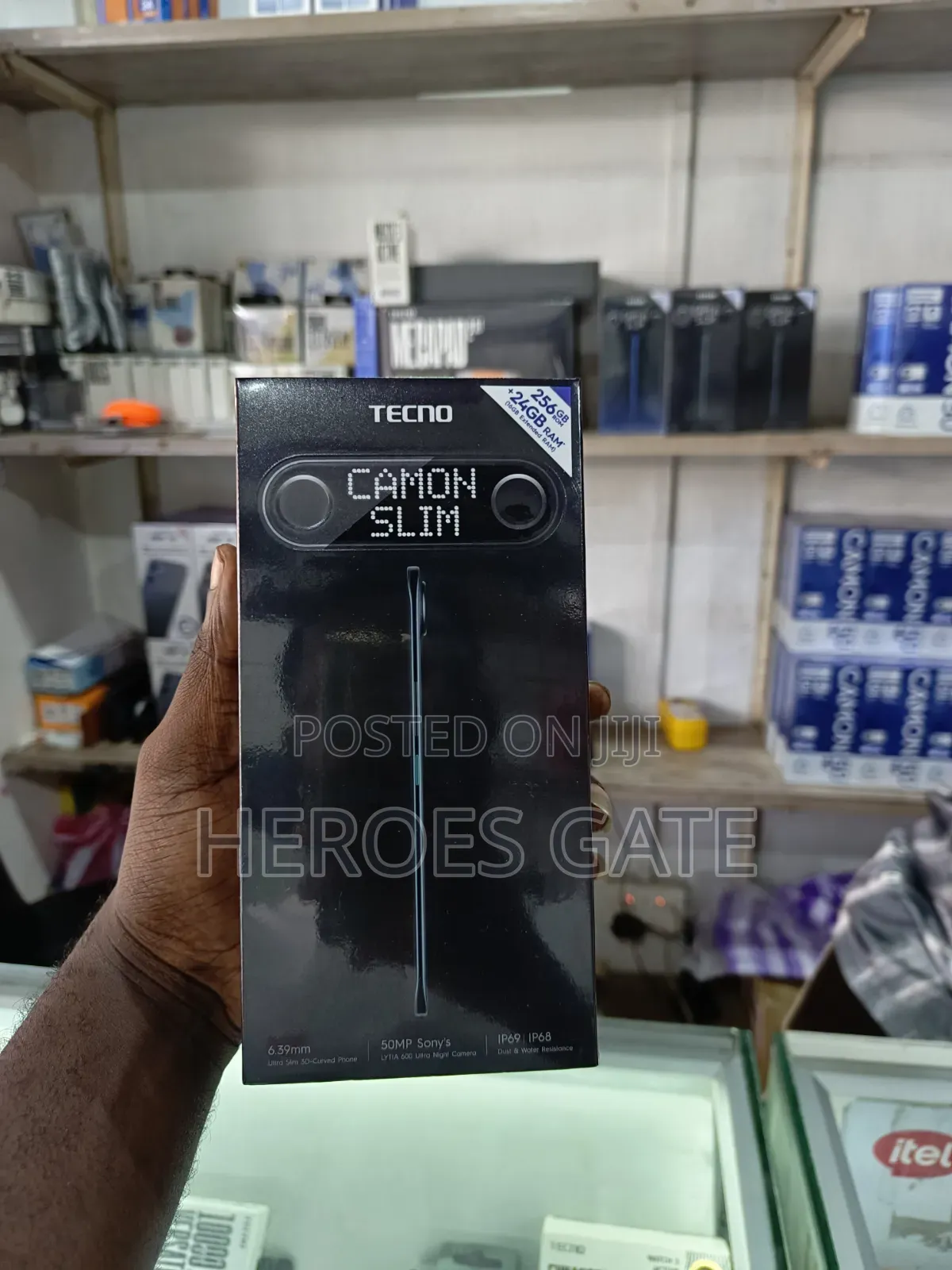 New Tecno Spark Slim 256 GB Black