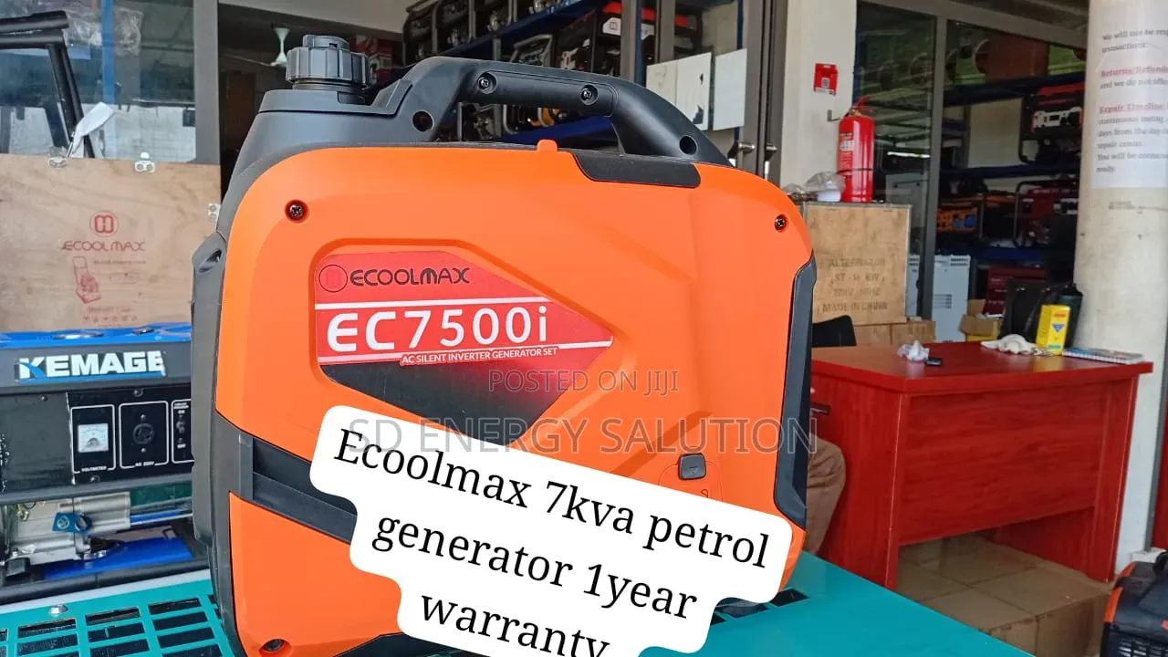 Ecoolmax 7kVA Petrol Generator – 100% Copper Engine