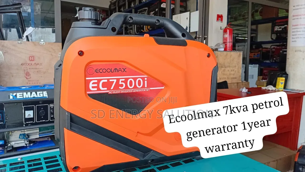 Ecoolmax 7kVA Petrol Generator – 100% Copper Engine