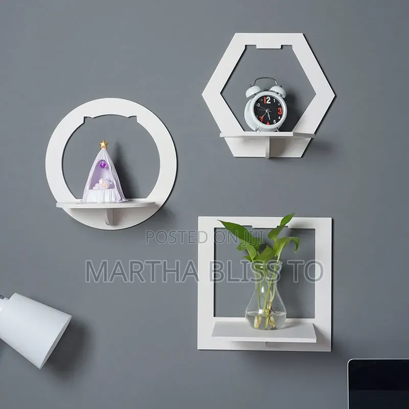 Acrylic Wall Shelves 3in1