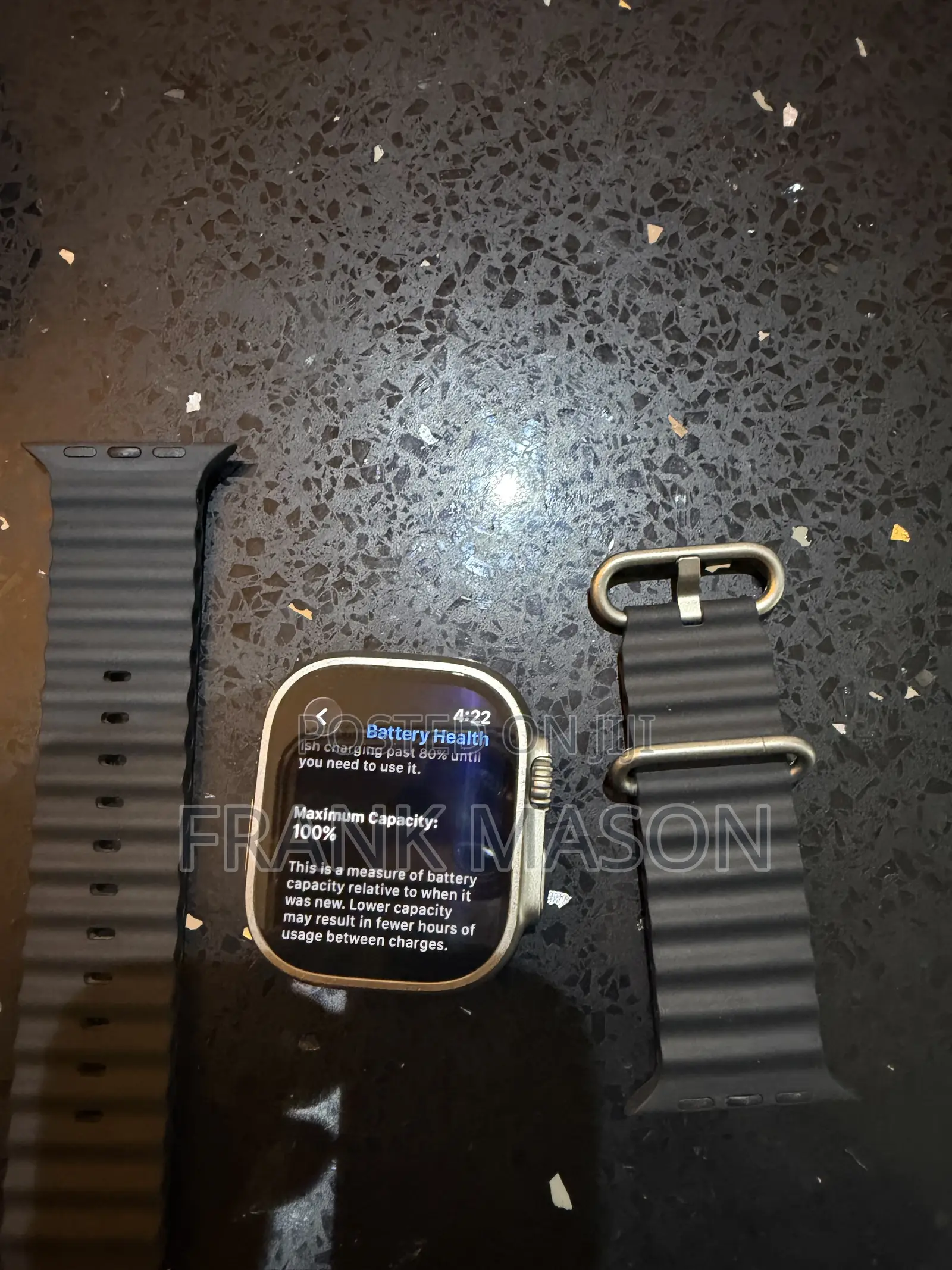 Apple Watch Ultra 149mm GPS + Cellular Titanium 100% Battery Health