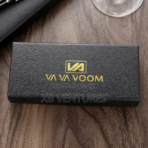 Vava Voom Men's Chronograph Watch - Black Leather Strap in Box