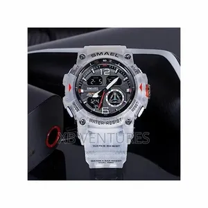 Men's Digital Watch Dual Display Analog + Digital 50M Water Resistant