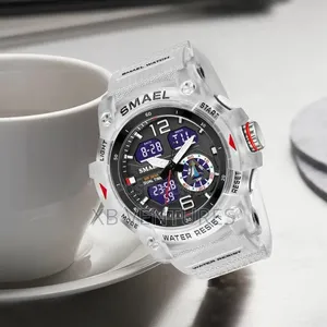 Men's Digital Watch Dual Display Analog + Digital 50M Water Resistant