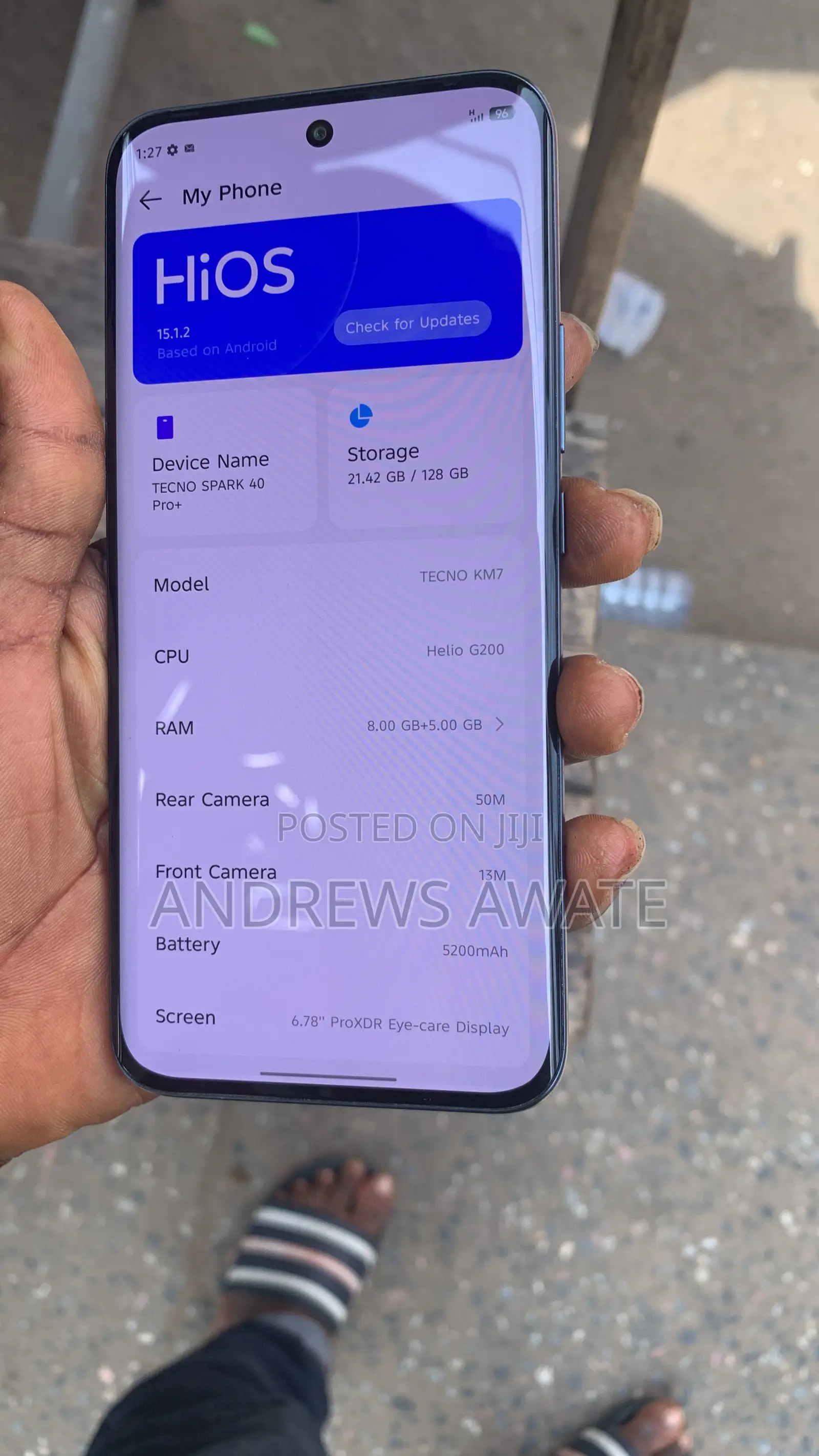 Tecno Spark 40 Pro+ 128 GB Gray