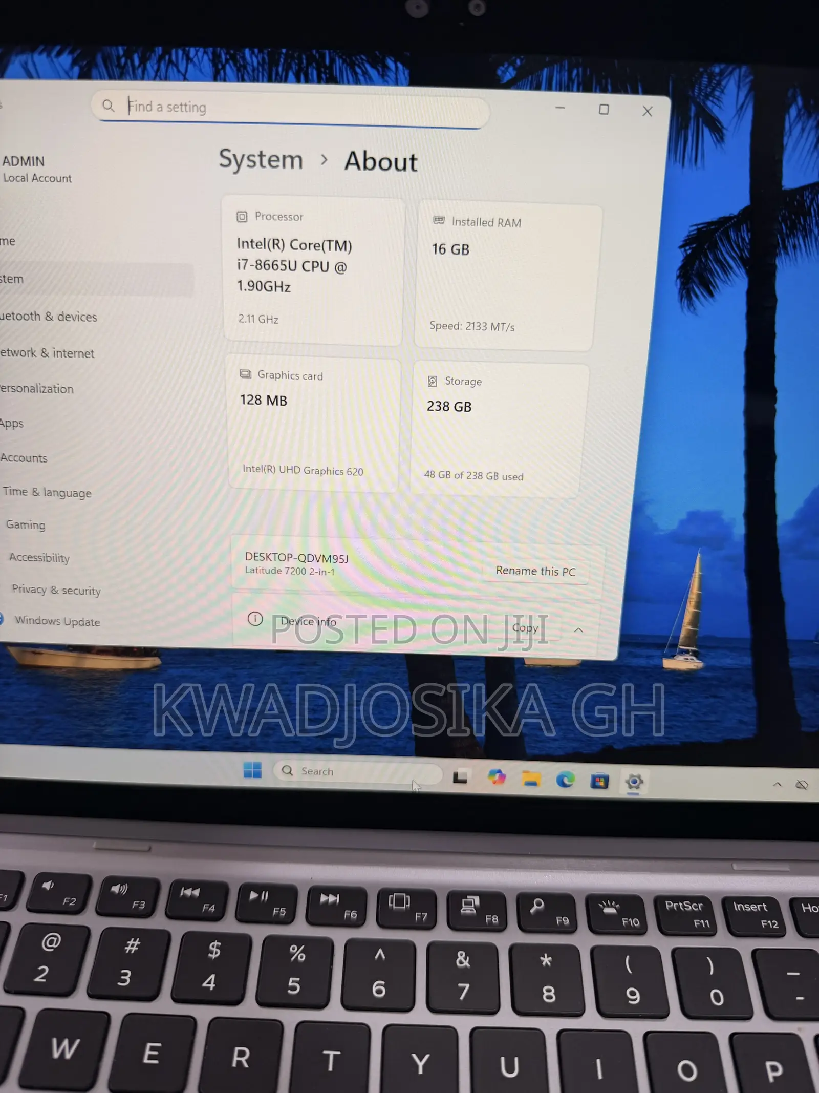 Laptop Dell Latitude 7200 2-in-1 16GB Intel Core i7 SSD 256GB