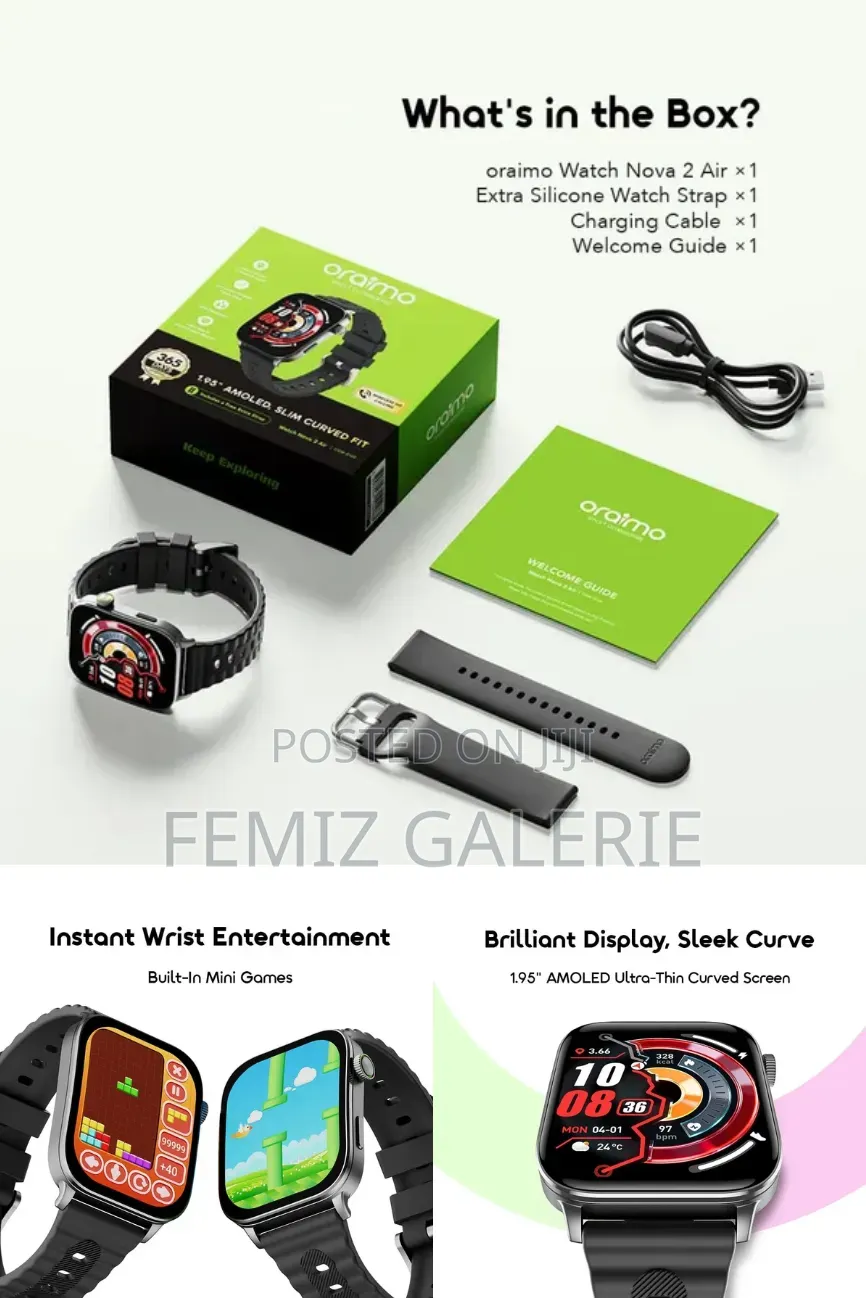 Oraimo Watch Nova 2 Air Ultra-Slim Smart Watch