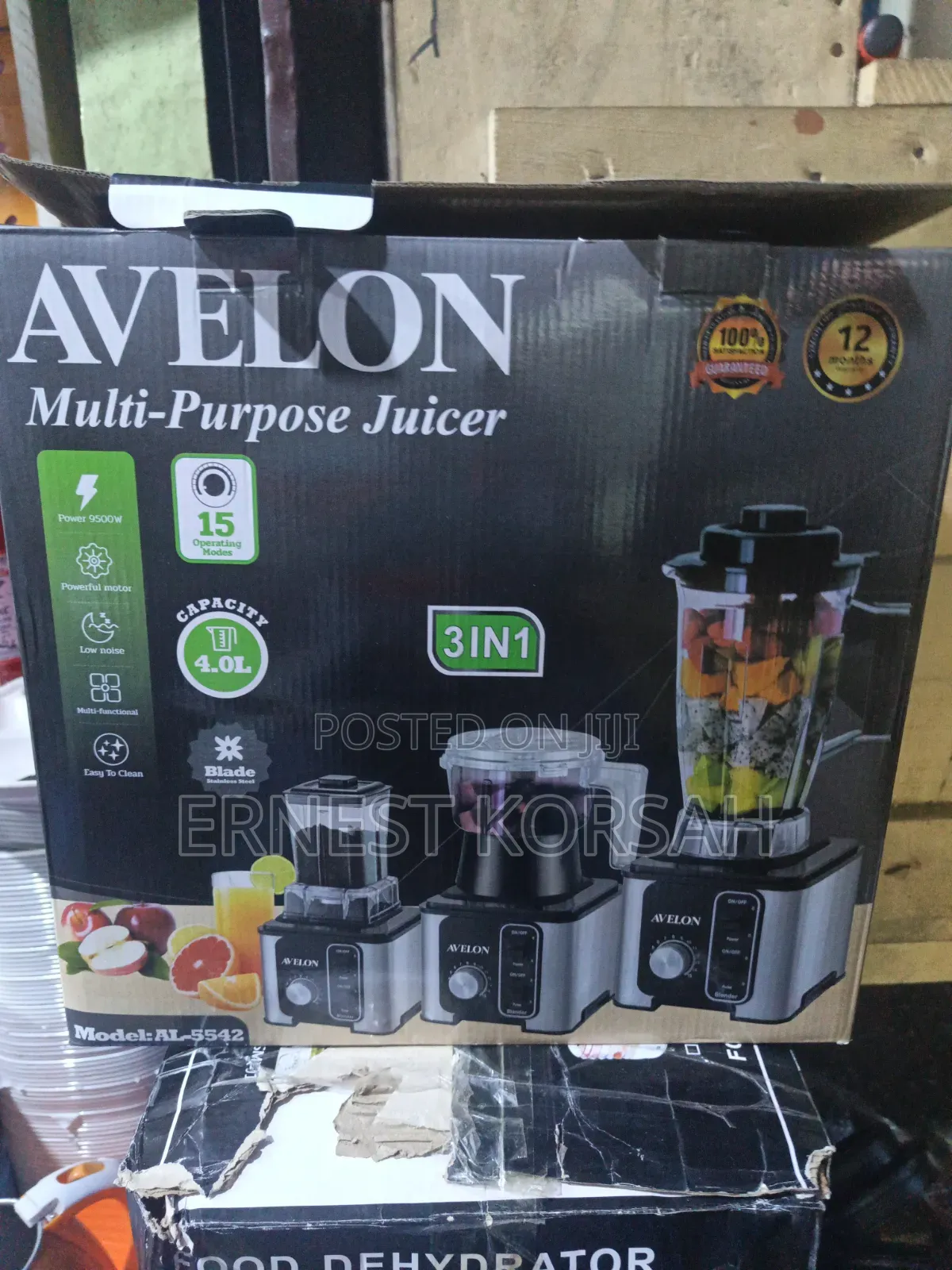3 in 1. 4 Litres Avelon Multi Purpose Juicer