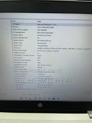 Laptop HP ProBook 650 G5 16GB Intel Core i5 SSD 256GB