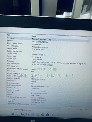 Laptop HP ProBook 650 G5 16GB Intel Core i5 SSD 256GB