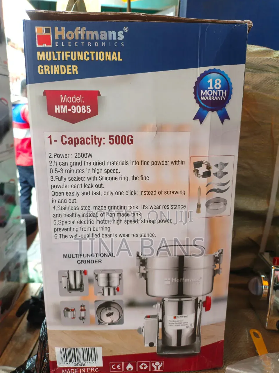 Hoffmans 500g Multifunctional Grinder