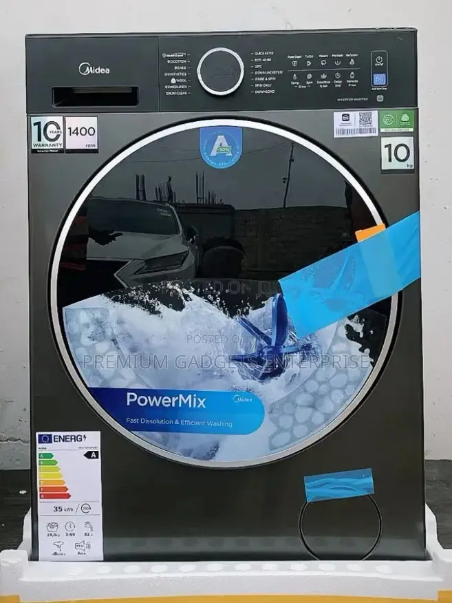 Midea 10kg Fast Wash, Perfect Fit BLDC Inverter Motor MF205 Washer