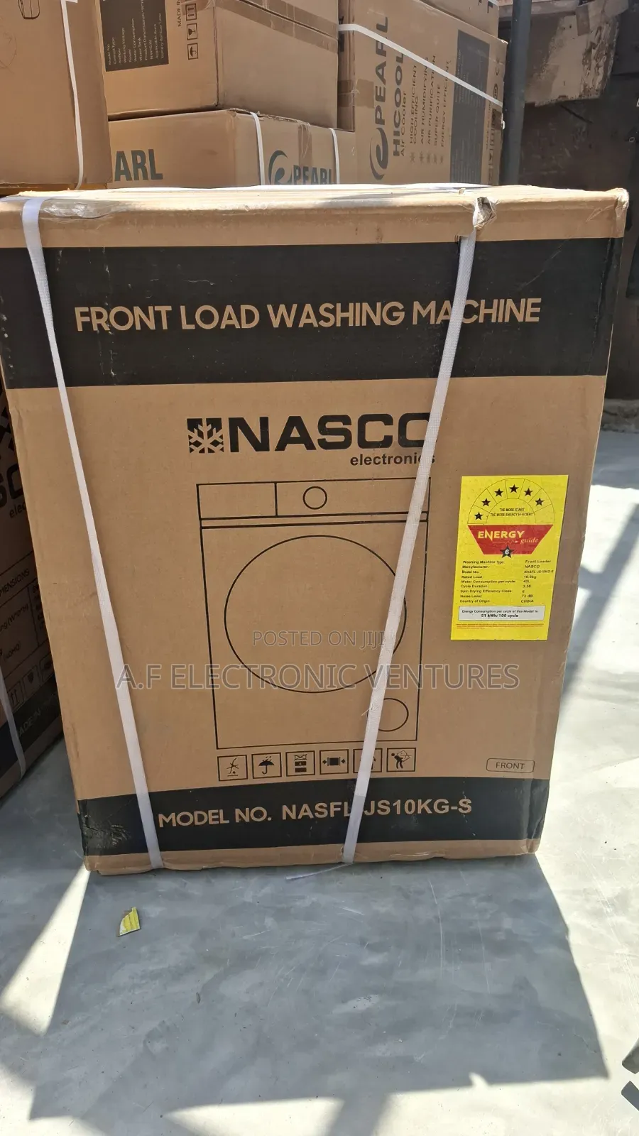Nasco 8kg Front Load Full Automatic Washing Machine