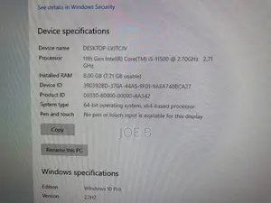 Desktop Computer HP 290 G9 8GB Intel Core i5 HDD+SSD 500GB