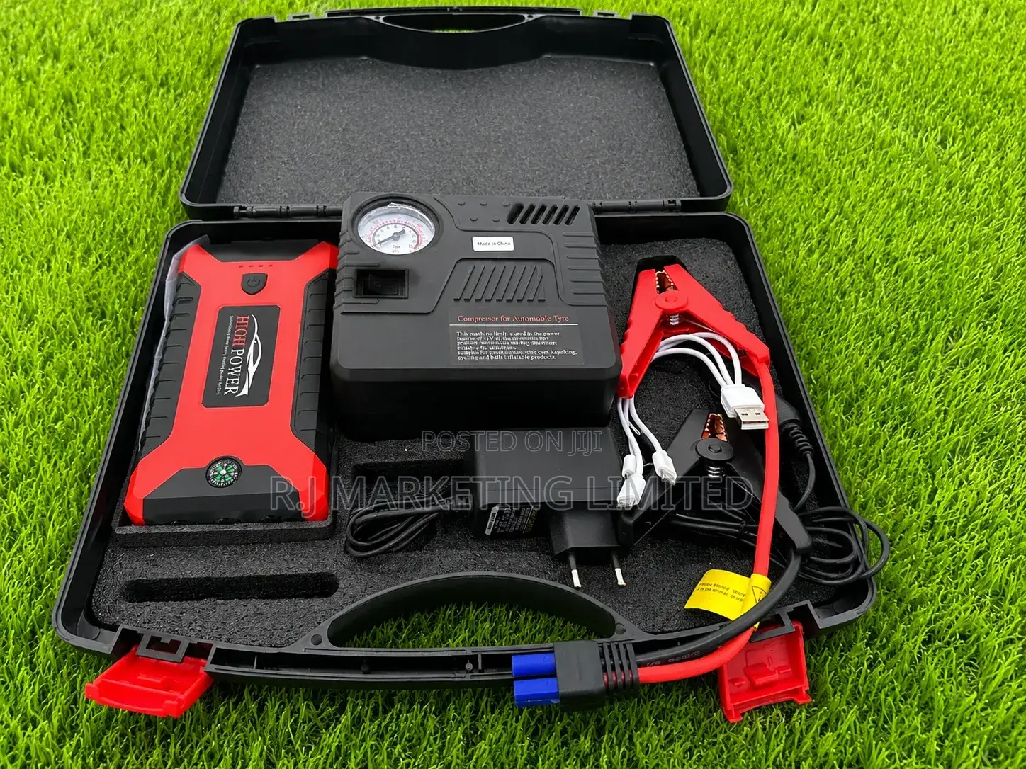Car Jump Starter and Tire Pump Kit