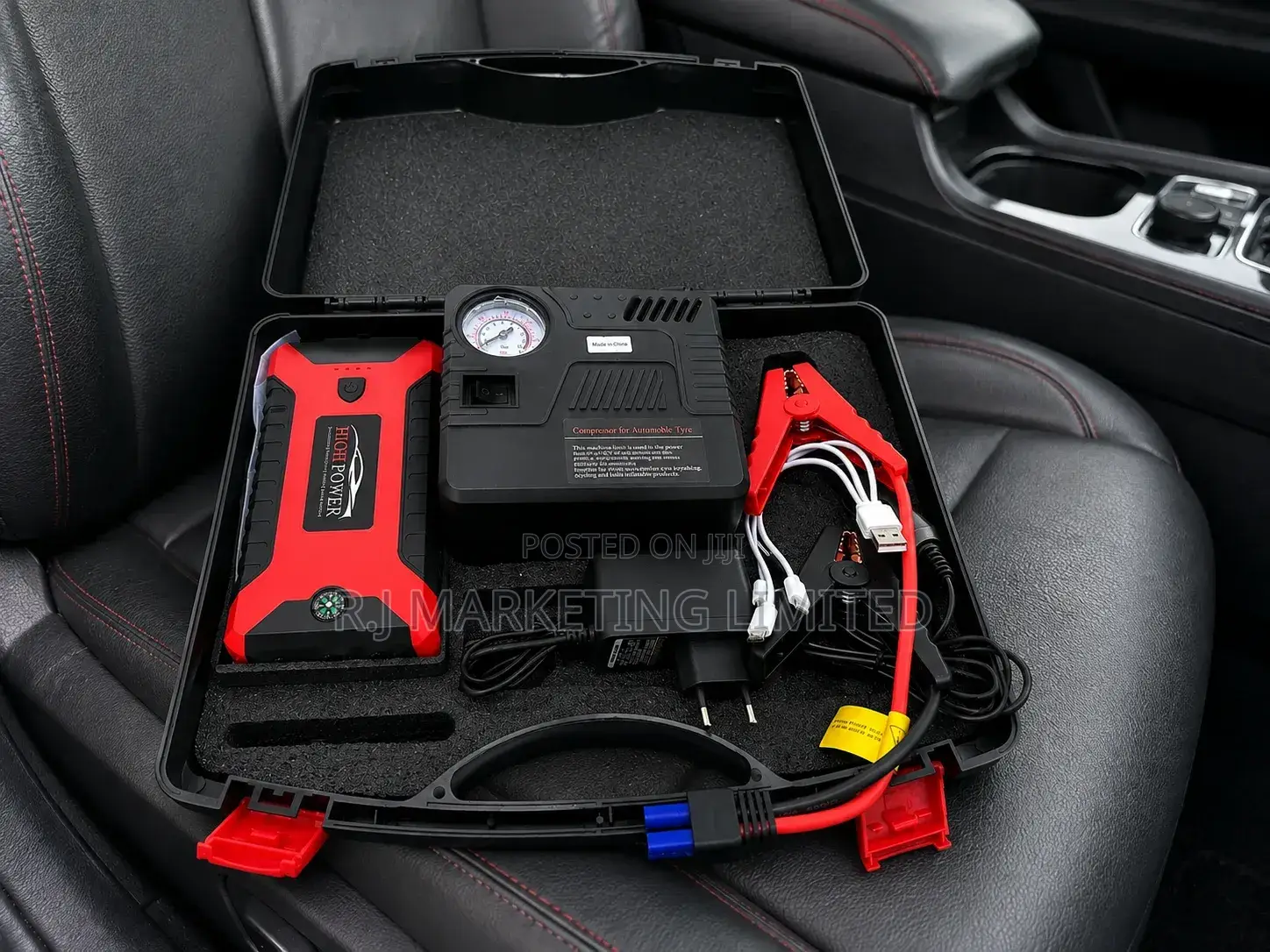 Car Jump Starter and Tire Pump Kit