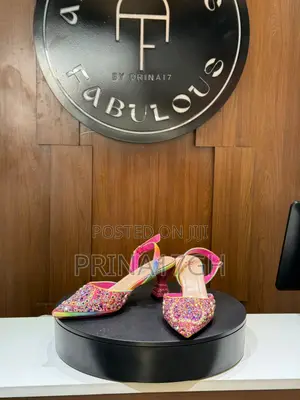 Multicolour Crystal-Embellished Slingback Heel