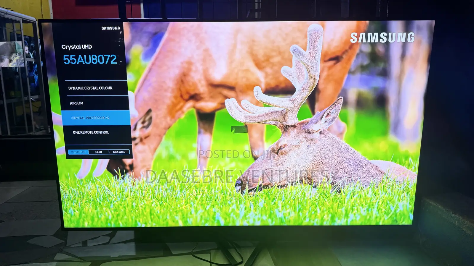 Samsung 65” Crystal UHD Smart TV(Airslim)