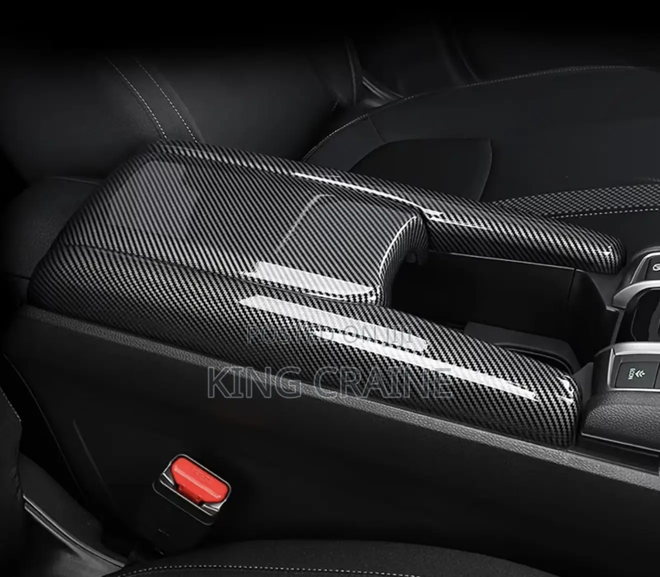 Carbon Fiber Armrest Box Cover