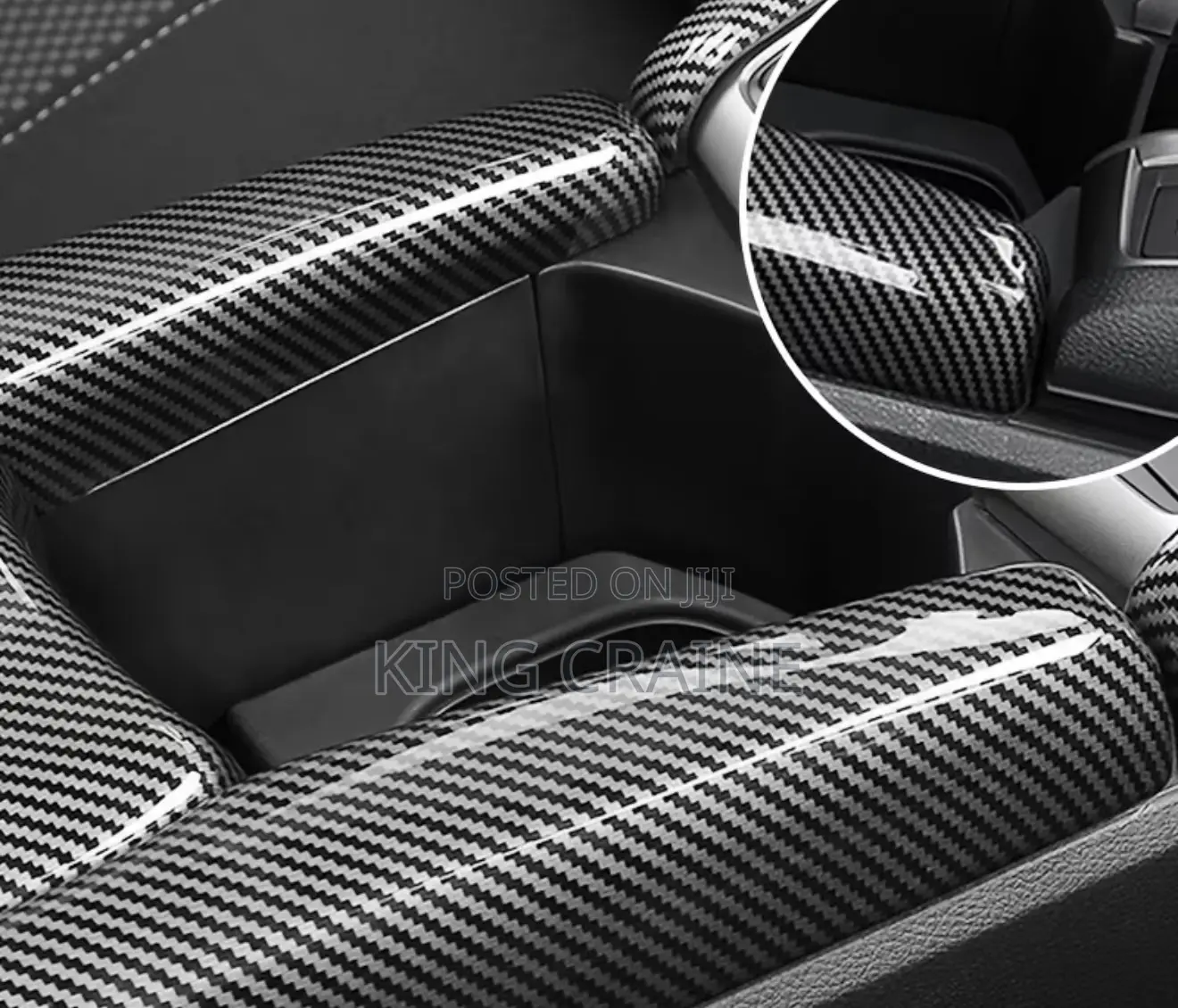 Carbon Fiber Armrest Box Cover