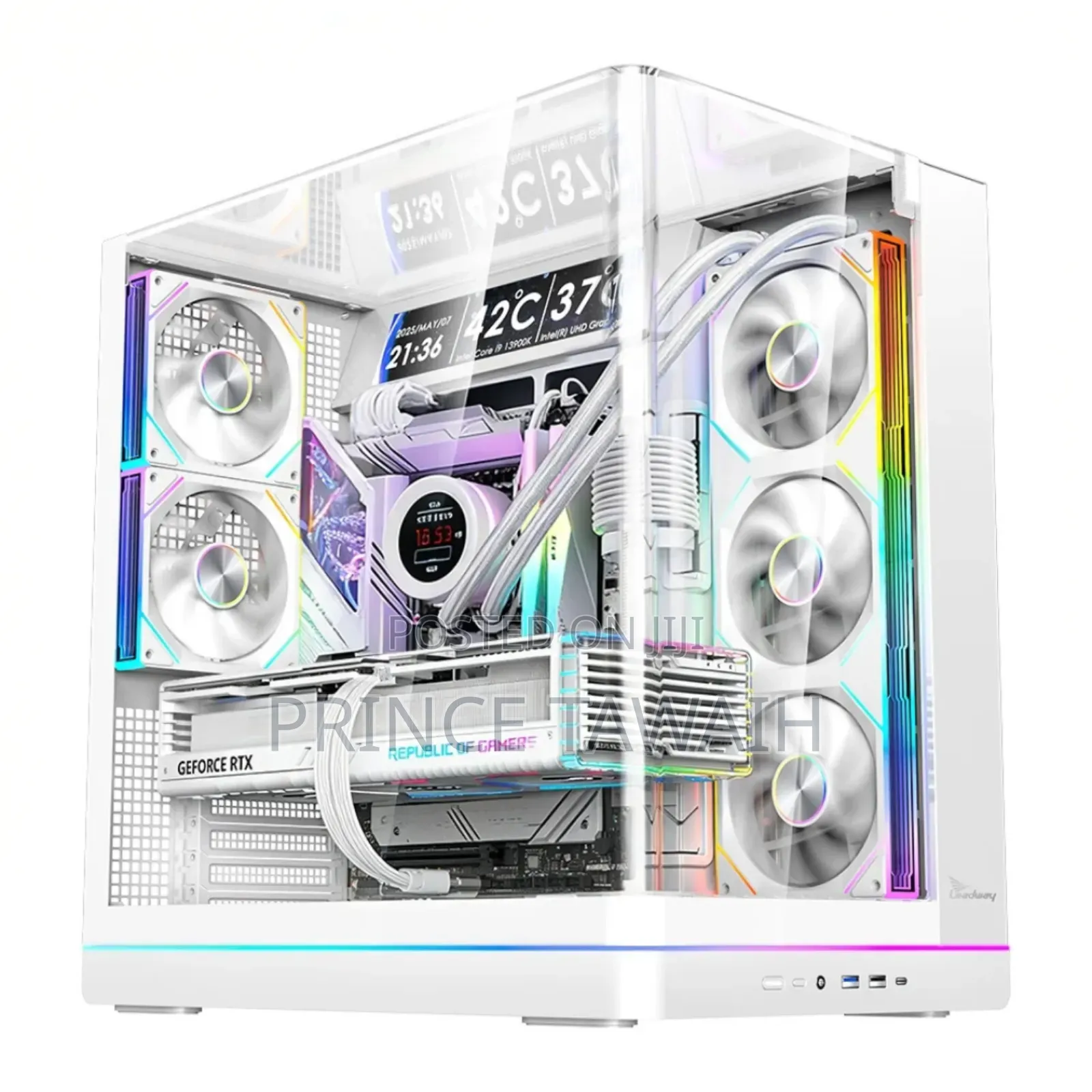 Gaming Case Full Atx Glass Transparent