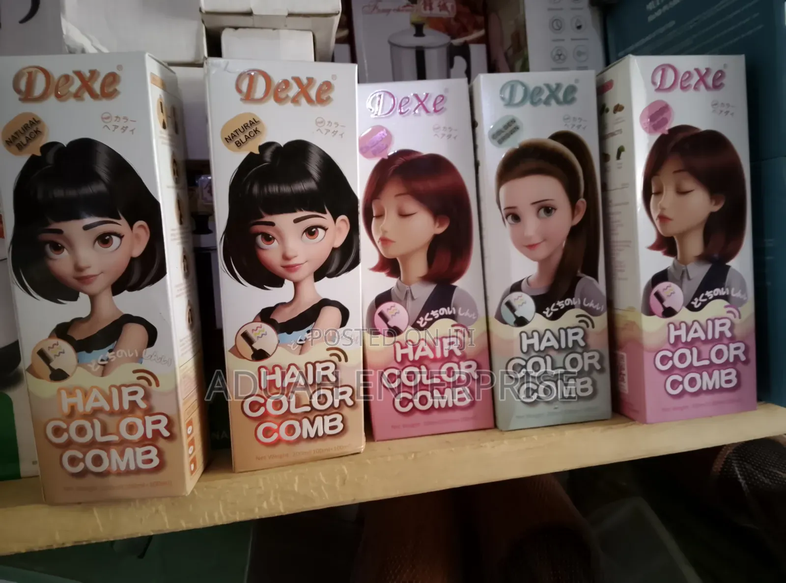 Hair Color With Comb