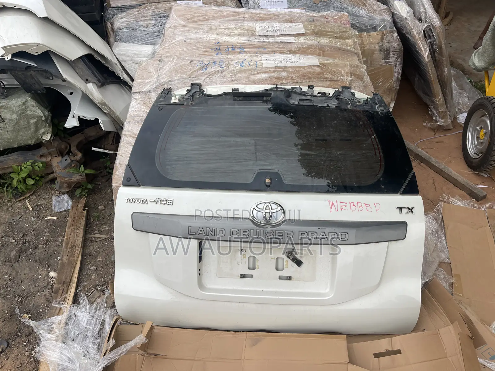 Toyota Prado 2910-2022 Tailgate \Boot Without Boot Card and Spoiler