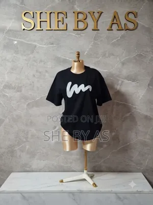 She by AS Statement Black Minimalist Tee