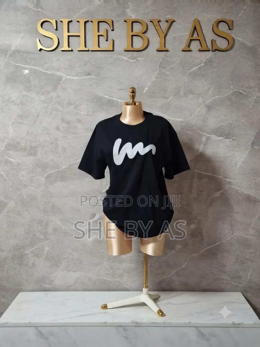 She by AS Statement Black Minimalist Tee