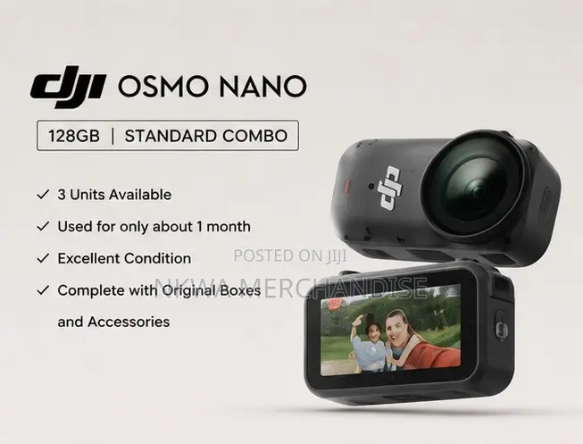 DJI Osmo Nano 128GB Cameras – Excellent Condition – Boxed