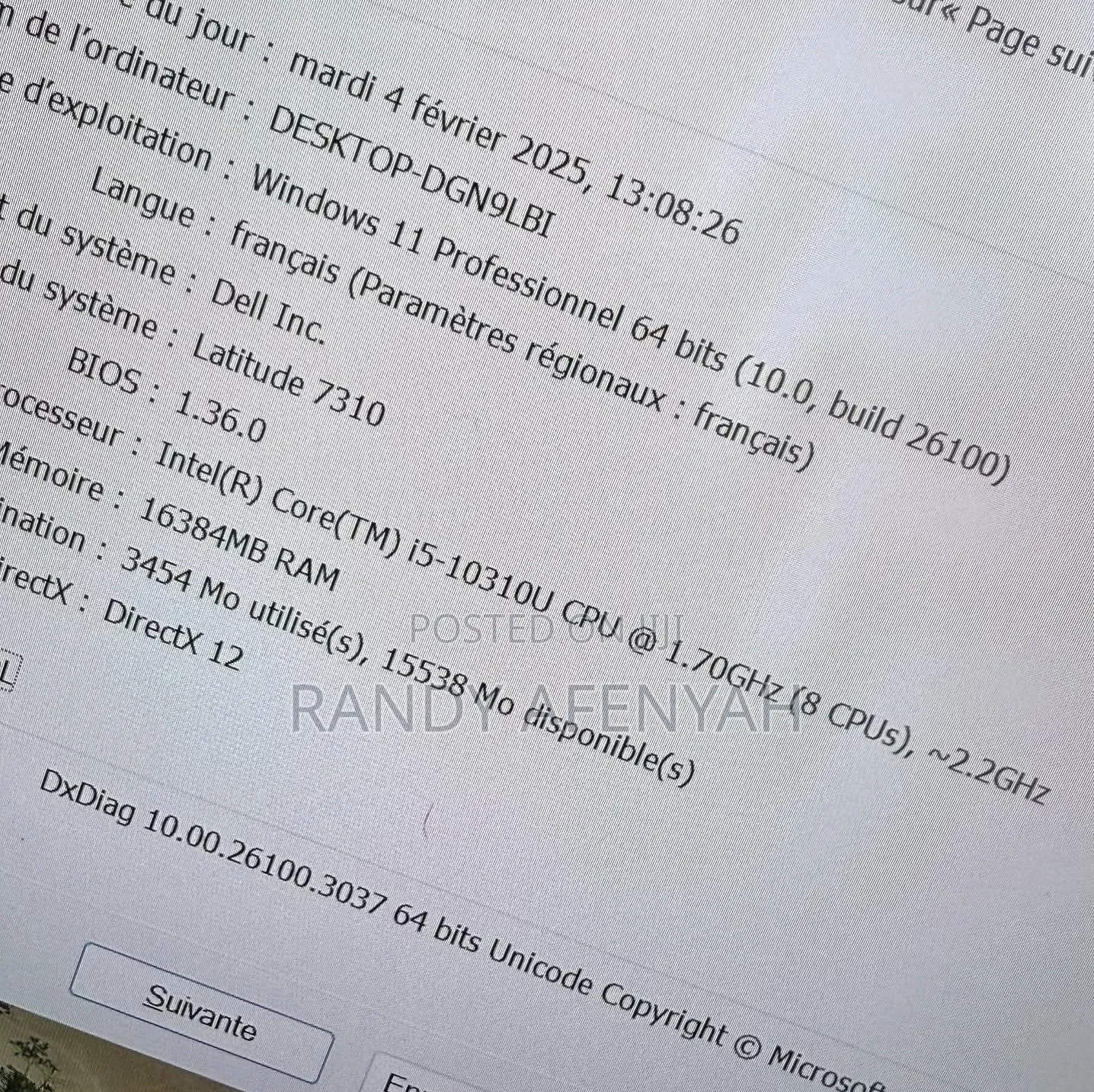Laptop Dell Latitude 7310 16GB Intel Core i5 HDD+SSD 256GB